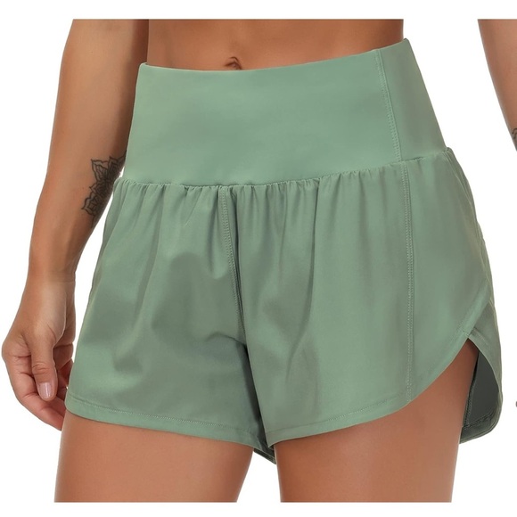 The Gym People Pants - ✨2 for $35 ALL SHORTS!✨ GYM PEOPLE - High Waisted Running Shorts 4" MINT Small​
